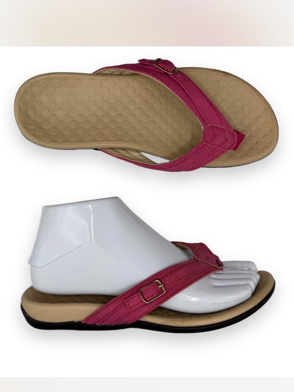 Vionic Women’s Patty Pink Leather Sandals size